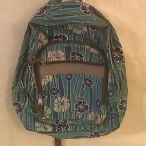 Ll bean blue Hawaiian backpack